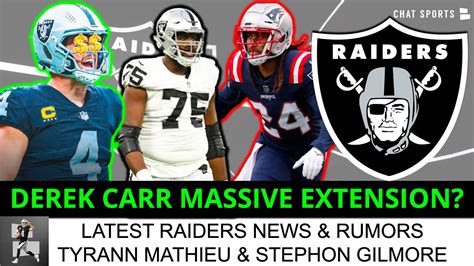 Derek Carr Contract Extension Projection + Raiders Rumors On Brandon Parker, Stephon Gilmore