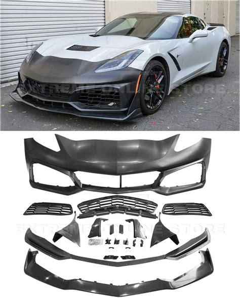 Amazon.com: Replacement For 2014-2019 Chevrolet Corvette C7 ALL Models | EOS ZR1 Style Front ...