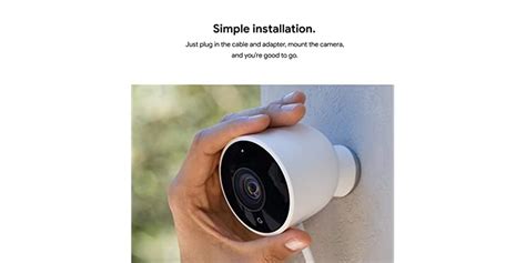 Google Nest Cam Outdoor 1st Gen Wired (Open Box)