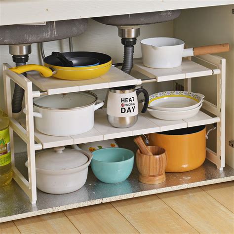 Buy Organization and Storage, Under Sink Organizers and Storage for Kitchen, Expandable 2 Tier ...