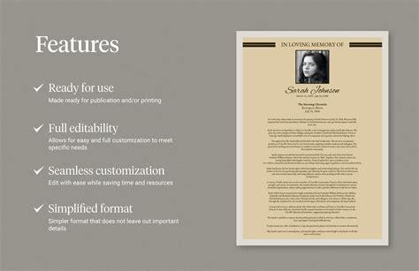 Newspaper Obituary Template in Word, PSD, Illustrator - Download | Template.net