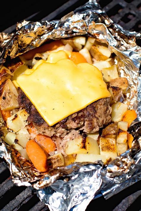 Cheeseburger Hobo Packets Camping Food for Kids | Grilled dinner, Campfire food, Foil packet meals