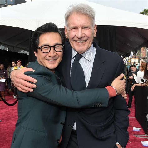 Ke Huy Quan and Harrison Ford Hug at 'Indiana Jones' Premiere: Photo