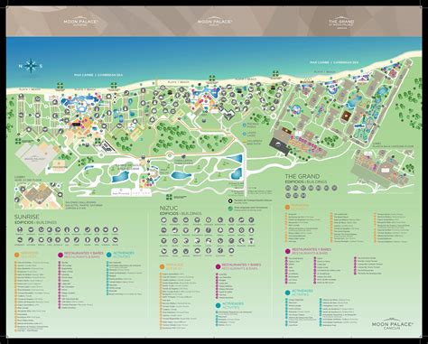 Resort Map | Moon Palace Cancun | Cancun, Mexico