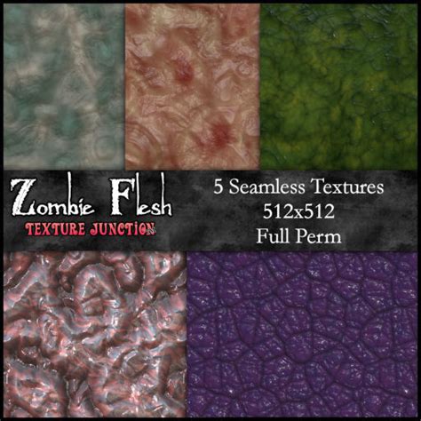 Second Life Marketplace - ~TJ~ Zombie Flesh Texture Set Suppernatural ...