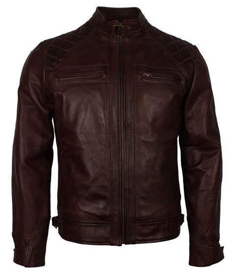 Dark Brown Vintage Leather Jacket - Stinson Leathers