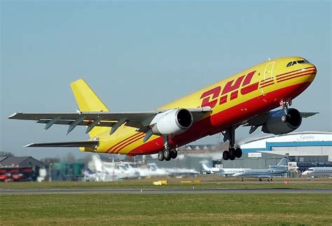 HD wallpaper: yellow DHL airplane taking off, Aircraft, Commercial, freighter | Wallpaper Flare