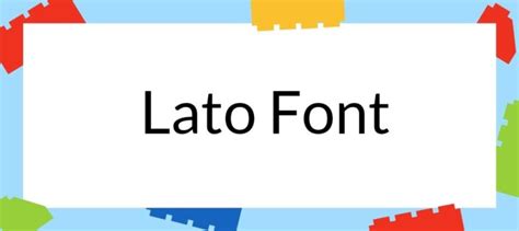 Lato Font Free Download