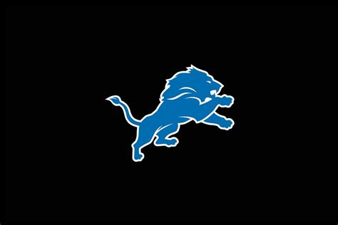 NEW Detroit Lions Logo on Black Desktop Background | Flickr