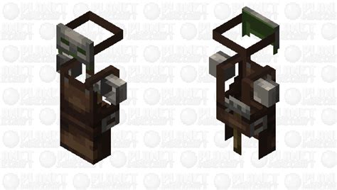 Standard Zombie Villager Armorer Profession in 2x Resolutino - Base Minecraft Mob Skin