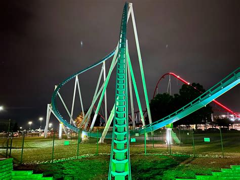 [Fury 325, Carowinds] night rides hit different. : r/rollercoasters