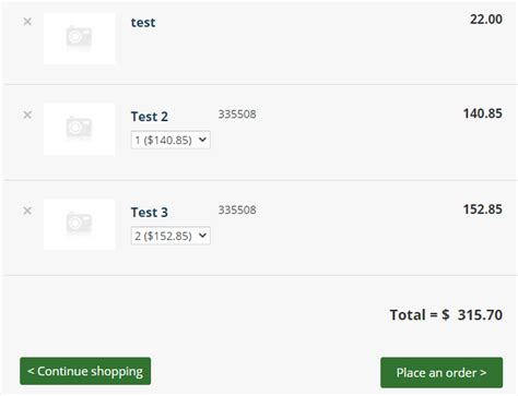 Shopping Cart Page Template • impleCode