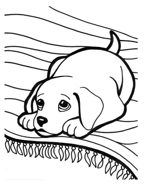 Cute Puppy Coloring Pages