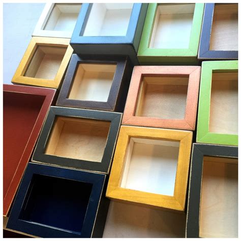 Handmade Small Square Shadow Box Frame Holds up to 6 x 6 x | Etsy