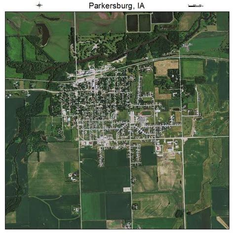 Aerial Photography Map of Parkersburg, IA Iowa