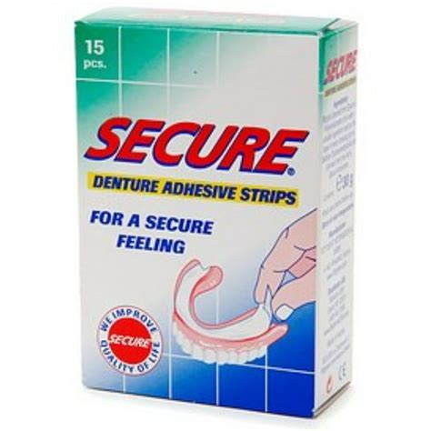 6 Pack - Secure Denture Adhesive Strips 15 ea - Walmart.com - Walmart.com