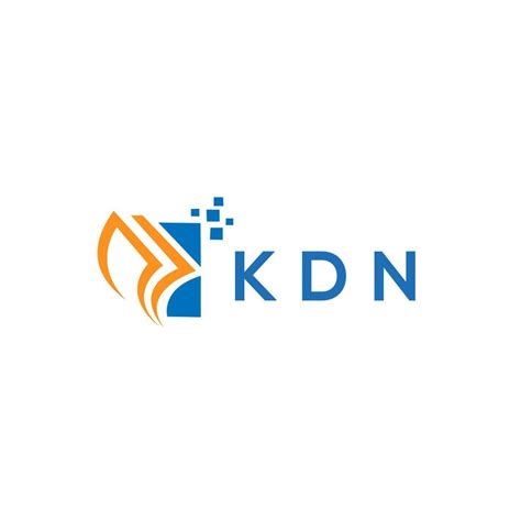 KDN credit repair accounting logo design on white background. KDN creative initials Growth graph ...