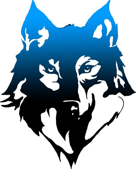 Blue Gray Wolf Drawing Logo Free Download Png Hq Clipart Transparent Images