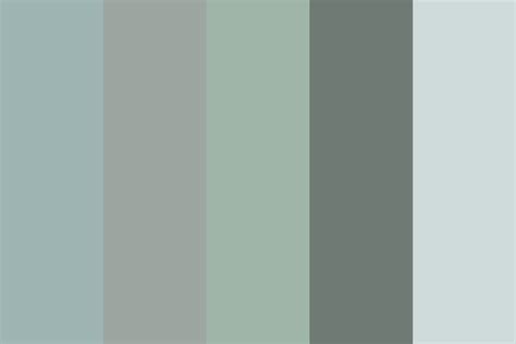 muted green/blue/grey Color Palette