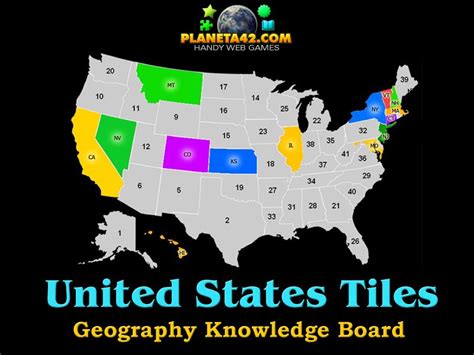 US States Tiles Online Learning Games, Free Online Games, Educational ...