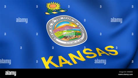 Flag of Kansas Stock Photo - Alamy