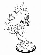 Beauty And The Beast Lumiere Coloring Pages sketch template