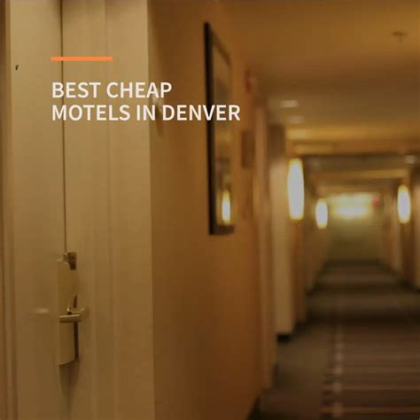 Best Cheap Motels In Denver For Your Stay!