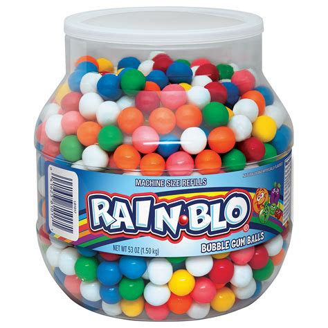 Amazon.com : Rain-blo Bubble Gum Balls, 53 Ounce Jar : Grocery ...