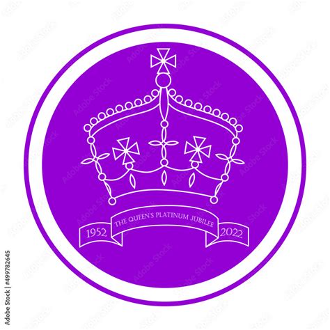 Queen platinum jubilee 2022 vector clipart illustration Stock Vector ...