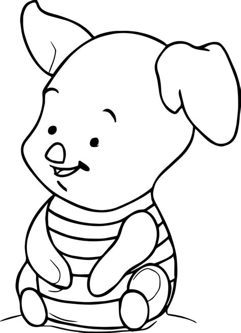 Printable Piggy Coloring Pages