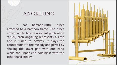 Pangkat Kawayan Instruments Angklung