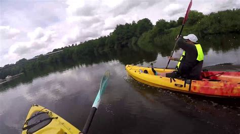 Quick trip up the river Ely. First time on the new Kayak - YouTube