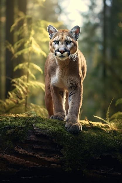 Premium AI Image | Portrait of Beautiful Puma