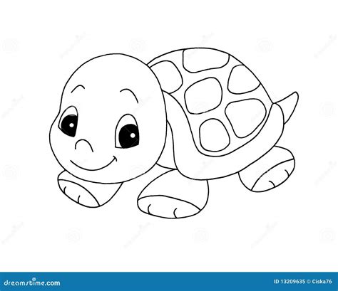 Cute Turtle Clipart Black And White