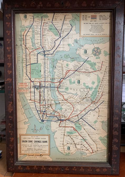 New York City Subway System Map 1954 | Collectors Weekly