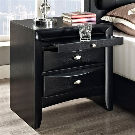 Modway Harrison 2 Drawer Nightstand - Black - Walmart.com - Walmart.com