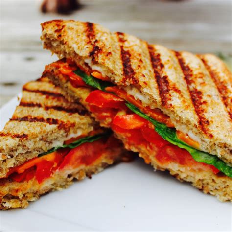 Grilled Cayenne Tomato Chao Cheese Panini | WHAT the HECK do I eat NOW