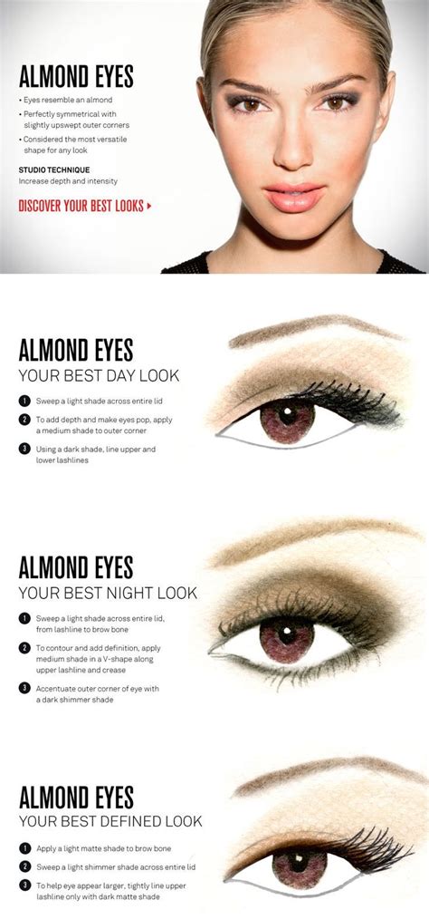 How to Make Your Eyes Look Bigger and Attractive with Makeup | Eye shape makeup, Almond eye ...