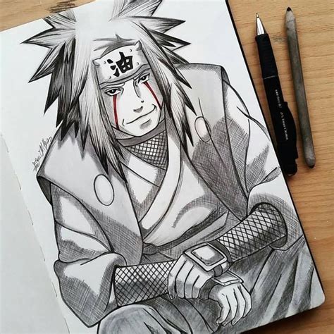 Jiraiya senpai Naruto Sketch Drawing, Naruto Drawings, Anime Drawings ...