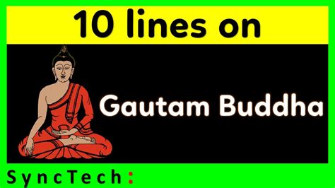 10 lines on Gautam Buddha in English | Few lines on Gautam Buddha - YouTube