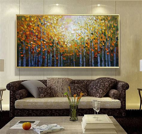 Acrylic painting landscape modern paintings for living room wall ...