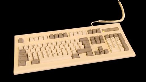 Old Keyboard 3D model | CGTrader