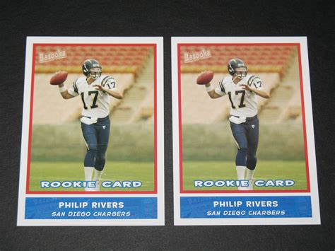 Philip Rivers (2) Rookie Card Lot - Baseball & Football Sports Cards