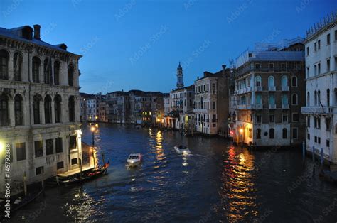 Grand Canal at Night Stock Photo | Adobe Stock