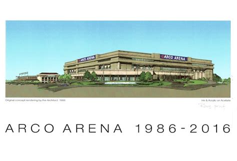 ARCO Arena - Original Architectural Rendering Posters by Rann Haight