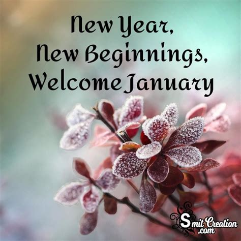 New Year, New Beginnings, Welcome January - SmitCreation.com