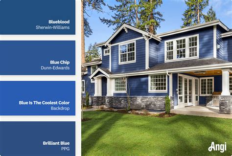Blue Exterior House Paint Colors