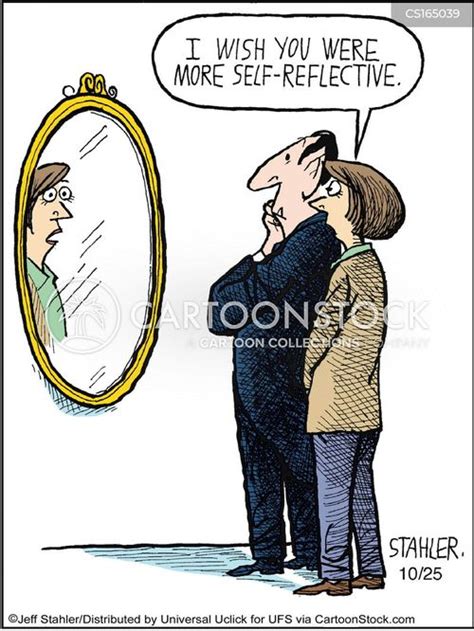 Self Reflection Cartoons and Comics - funny pictures from CartoonStock