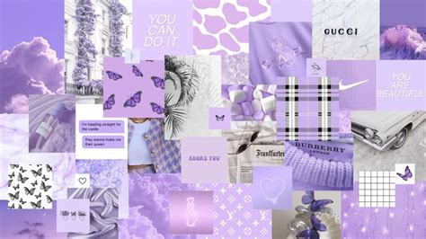 aesthetic purple collage laptop wallpaper | Cute laptop wallpaper, Cute desktop wallpaper, Pink ...