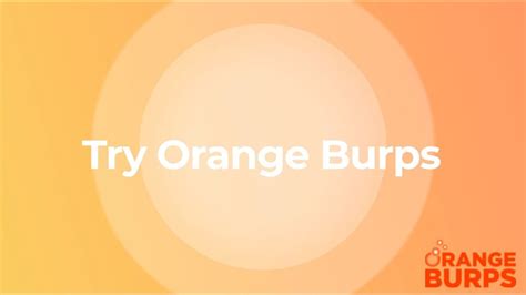 Orange Burps for Acid reflux - YouTube